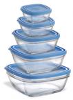 Square Bowls with Lids