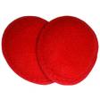 Red Fleece Ear Mitts Bandless Ear Muffs
