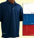 'Cross Cool' 3 button polo with open sleeve.