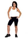 EQUILIBRIUM ACTIVE WEAR WHITE SUPPLEX ROSE TANK